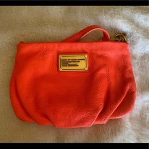 Marc by Marc Jacobs cross body Natasha purse baby tote neon coral pink